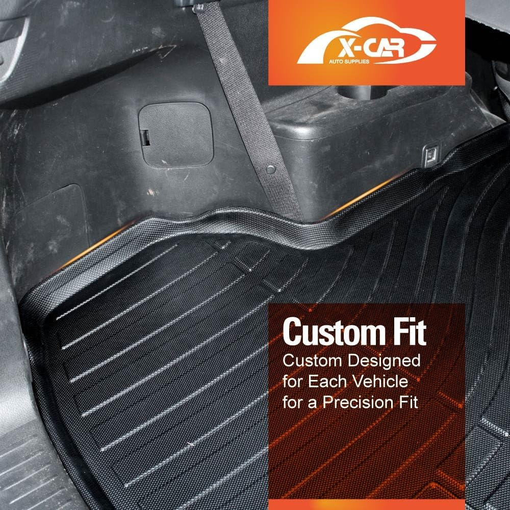 X-CAR Heavy Duty Cargo Trunk Mat Boot Liner Cover Luggage Tray for Toyota Kluger 2014 2015 2016 2017 2018 2019 2020 2021 image number 4