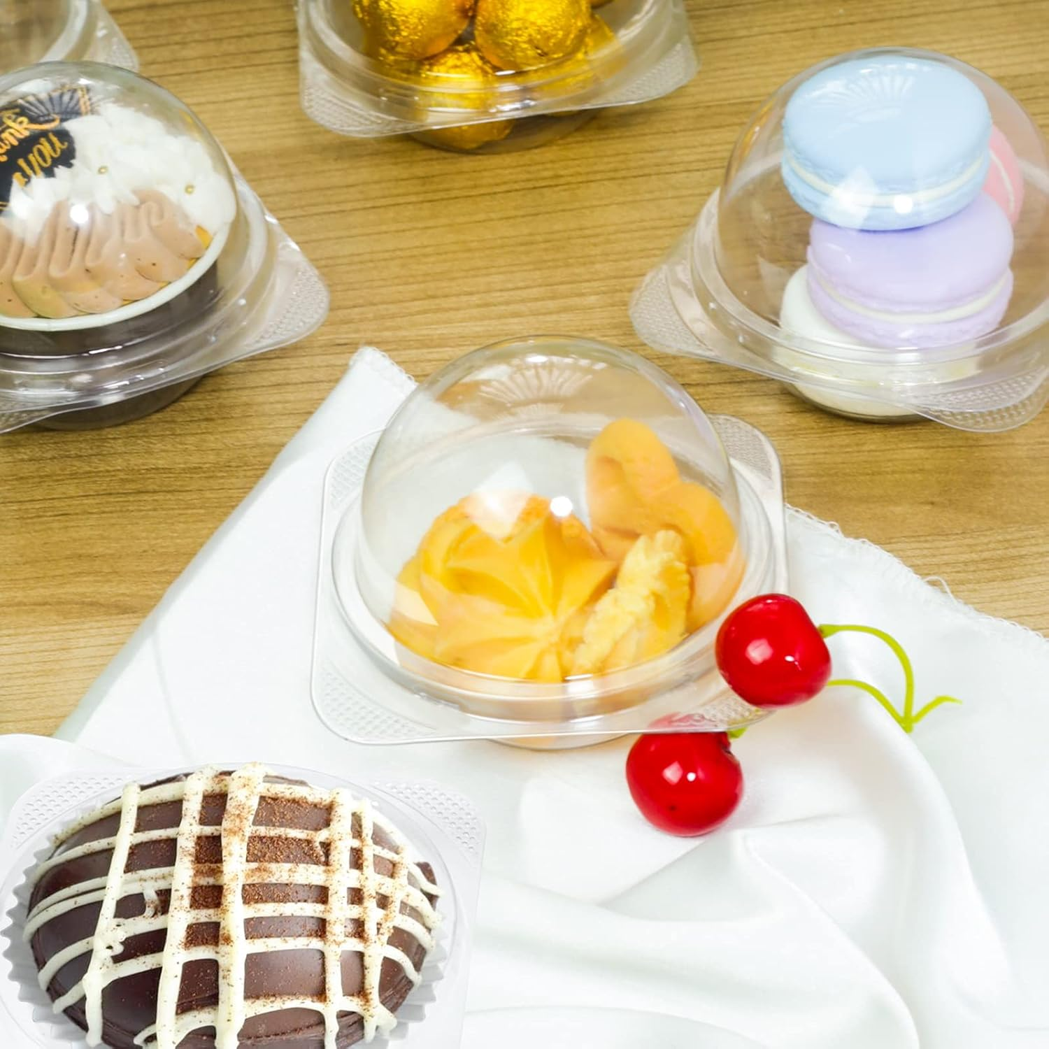 Cocoa Bomb Boxes Spherical Chocolate Bomb Package Box Small Cupcake Box 50 Pack image number 3