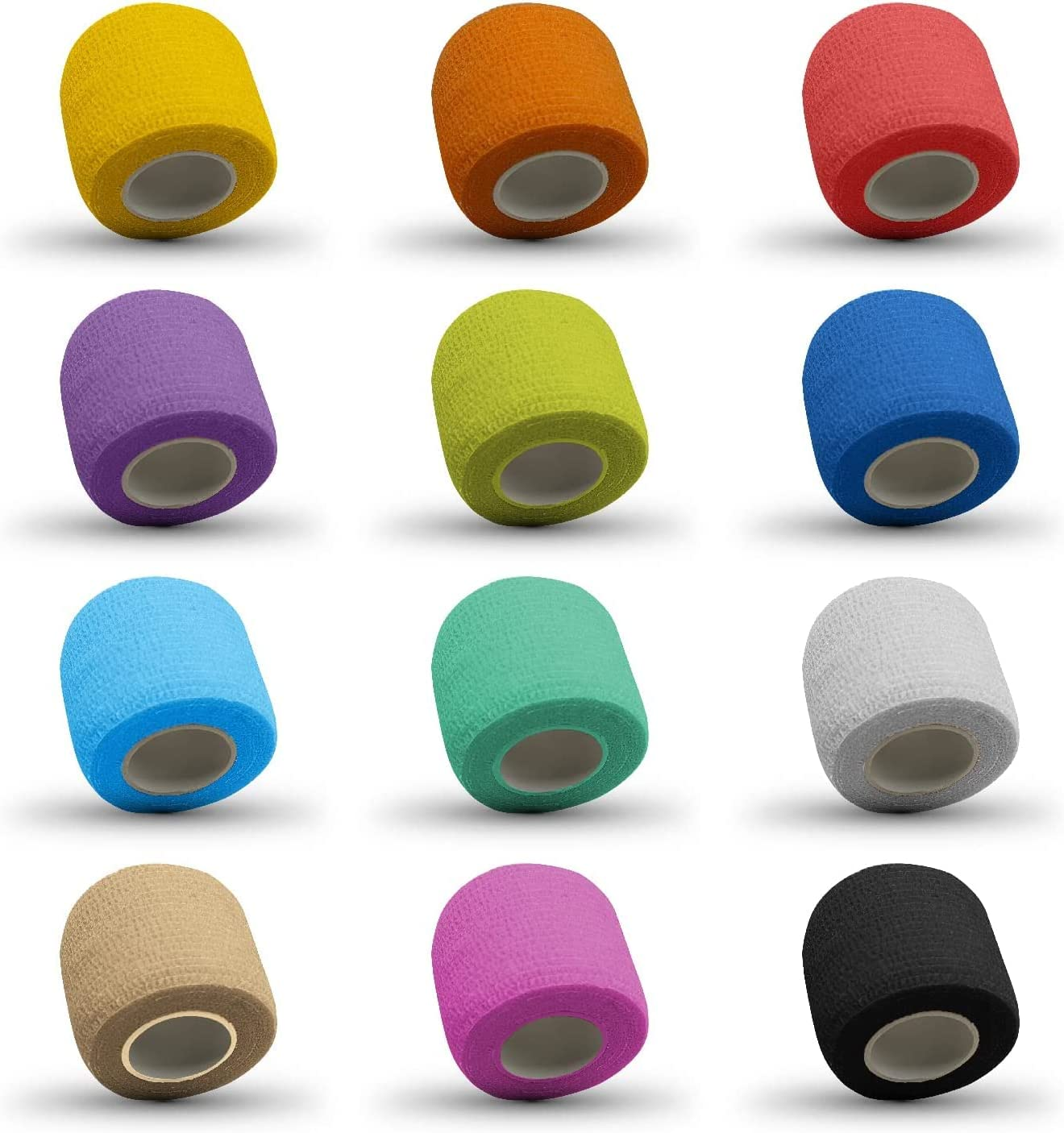 Pet Self Adhesive Bandage,12 PCS Vet Wrap Bulk,Waterproof Self Adherent for the People or the Pet(Cat, Dog, Horse and so One) image number 2