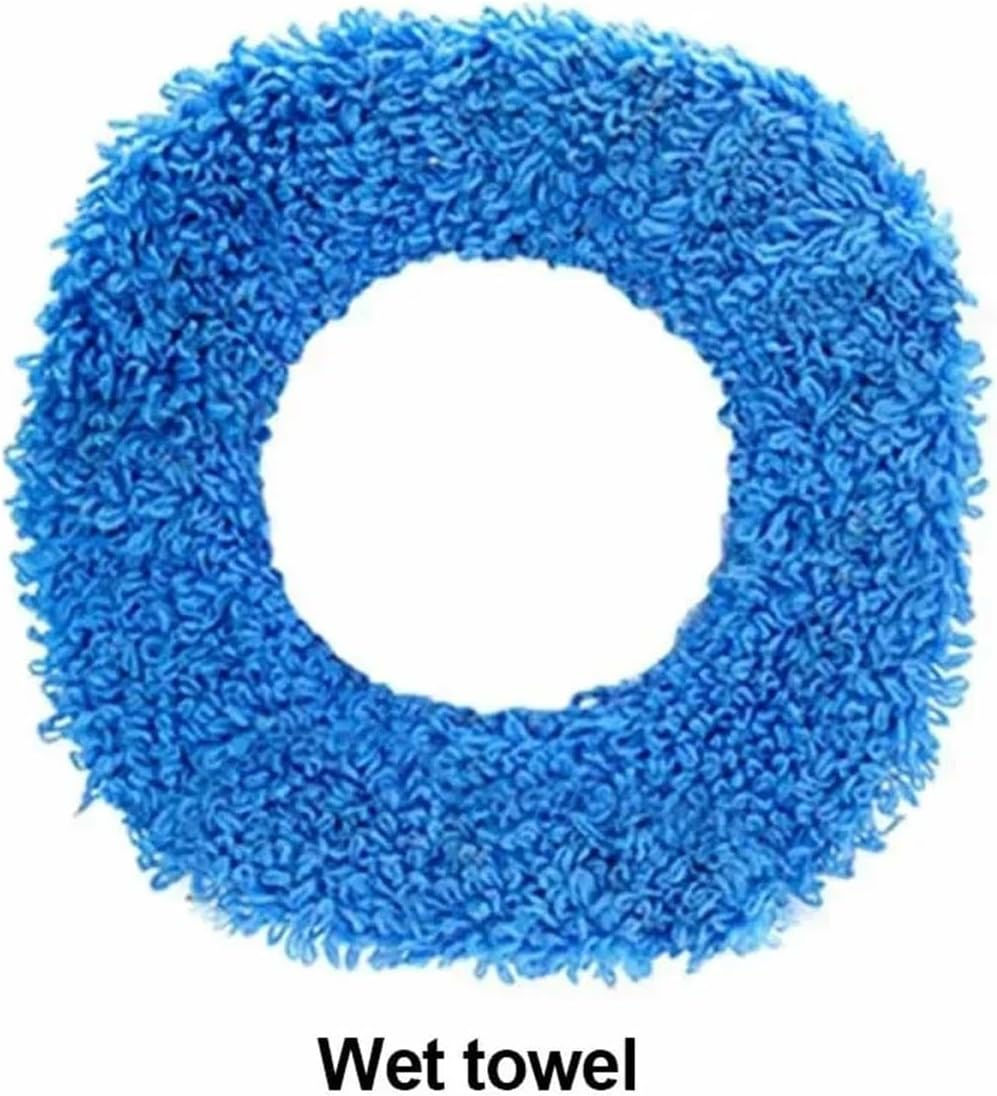 1/2Pcs Microfiber Rag Robot Vacuum Cleaner Accessories Mopping Dry Wipe Wet Wipe Spare Mop for Floor Cleaning,Vacuum Cleaner(Wet Rag and Dry Rag) image number 2