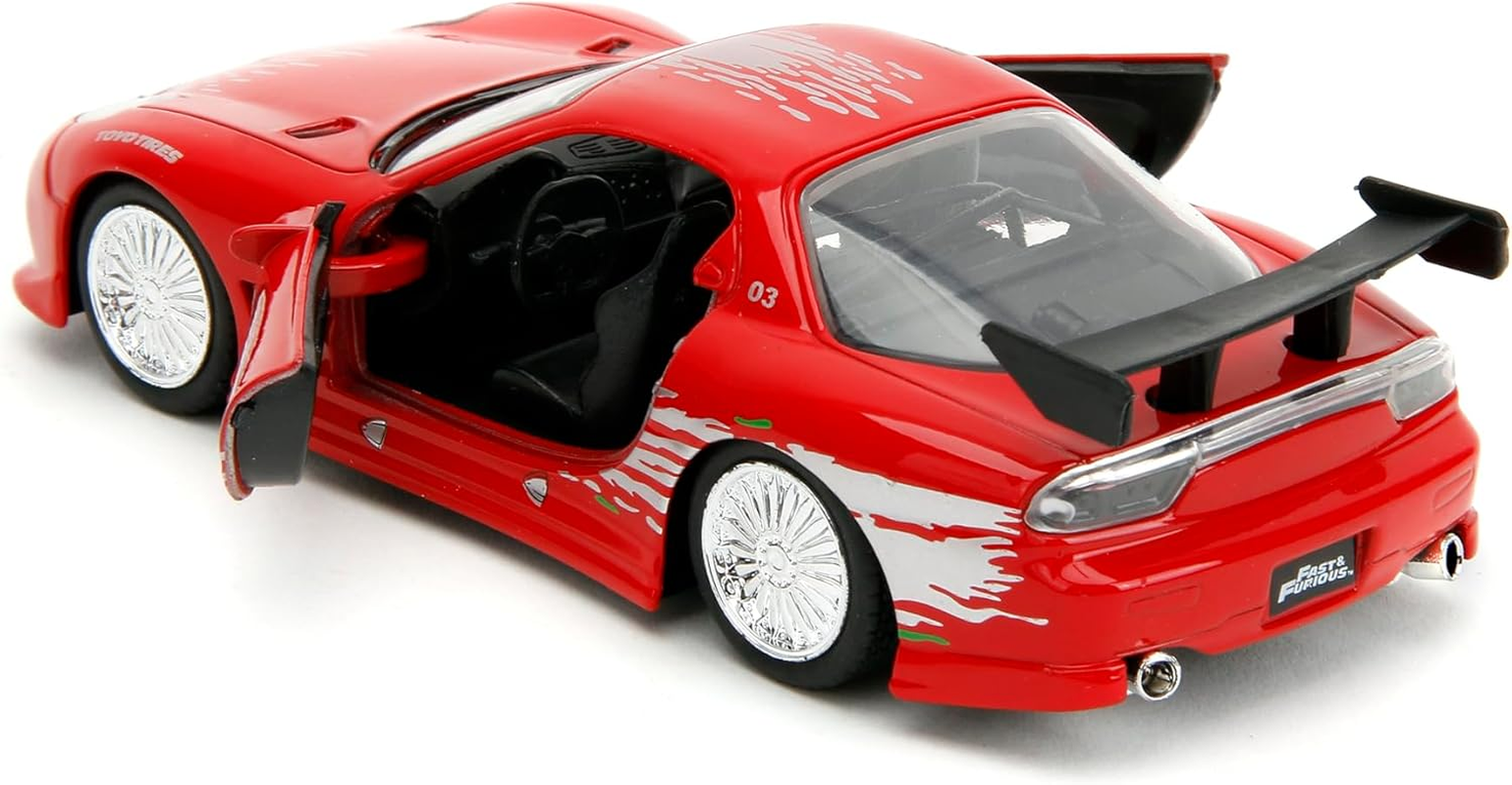 Jada Toys 1:32 Fast and Furious Dom'S Mazda RX-7, Red image number 6