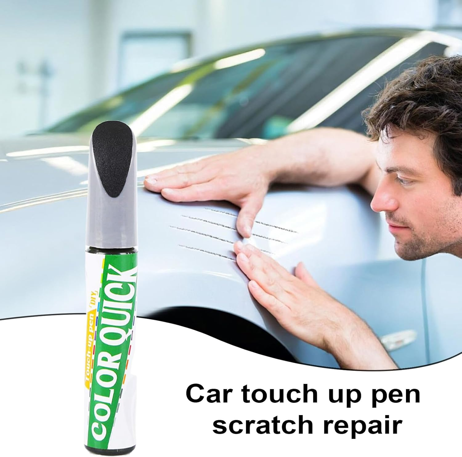 Car Scratch Pen | Auto Paint Scratch Repair Pen,12Ml Quick Fix Care Remover for All Car Colors Blemish Rim Exterior Wheel image number 3