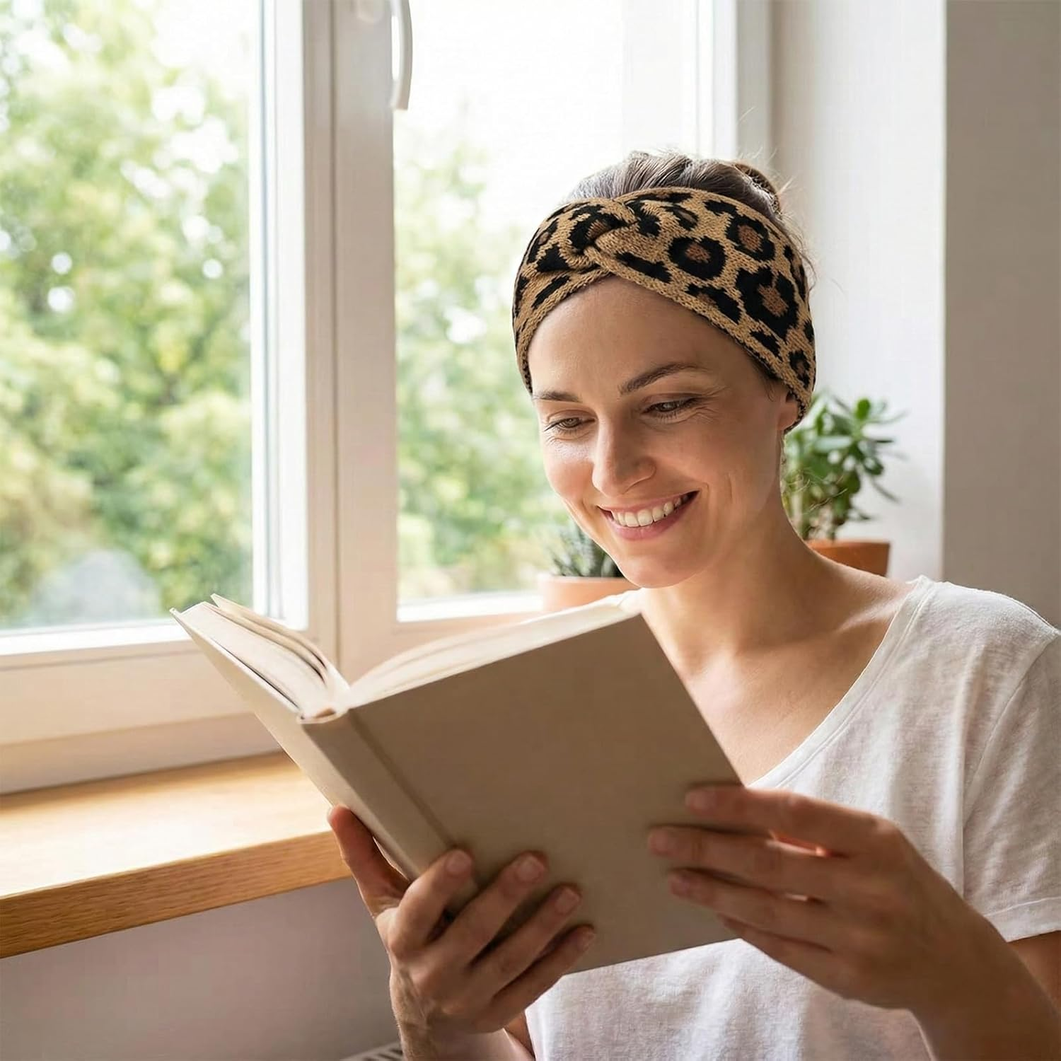 Leopard Print Headband, Leo Headband Women, Set of 3, Soft Fleece, Winter Women, Headband Leopard Print Girls, Women Autumn image number 1