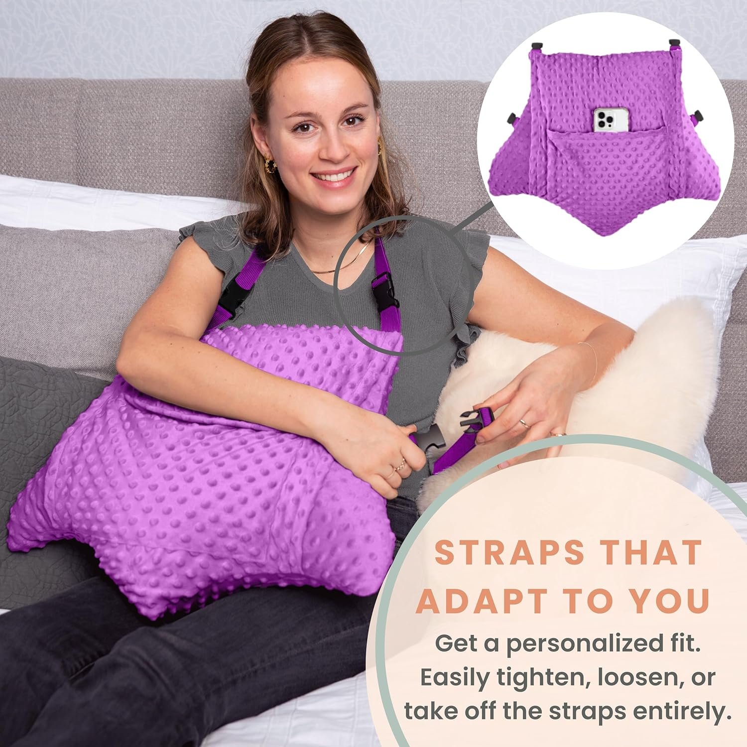 MOYOAMA Hysterectomy Pillow Post Surgery for Hysterectomy Recovery Must Haves- Surgery Pillow for Abdomen, Abdominal Pillow Post Surgery, Abdominal Surgery Recovery Pillow for Hysterectomy Gifts image number 4