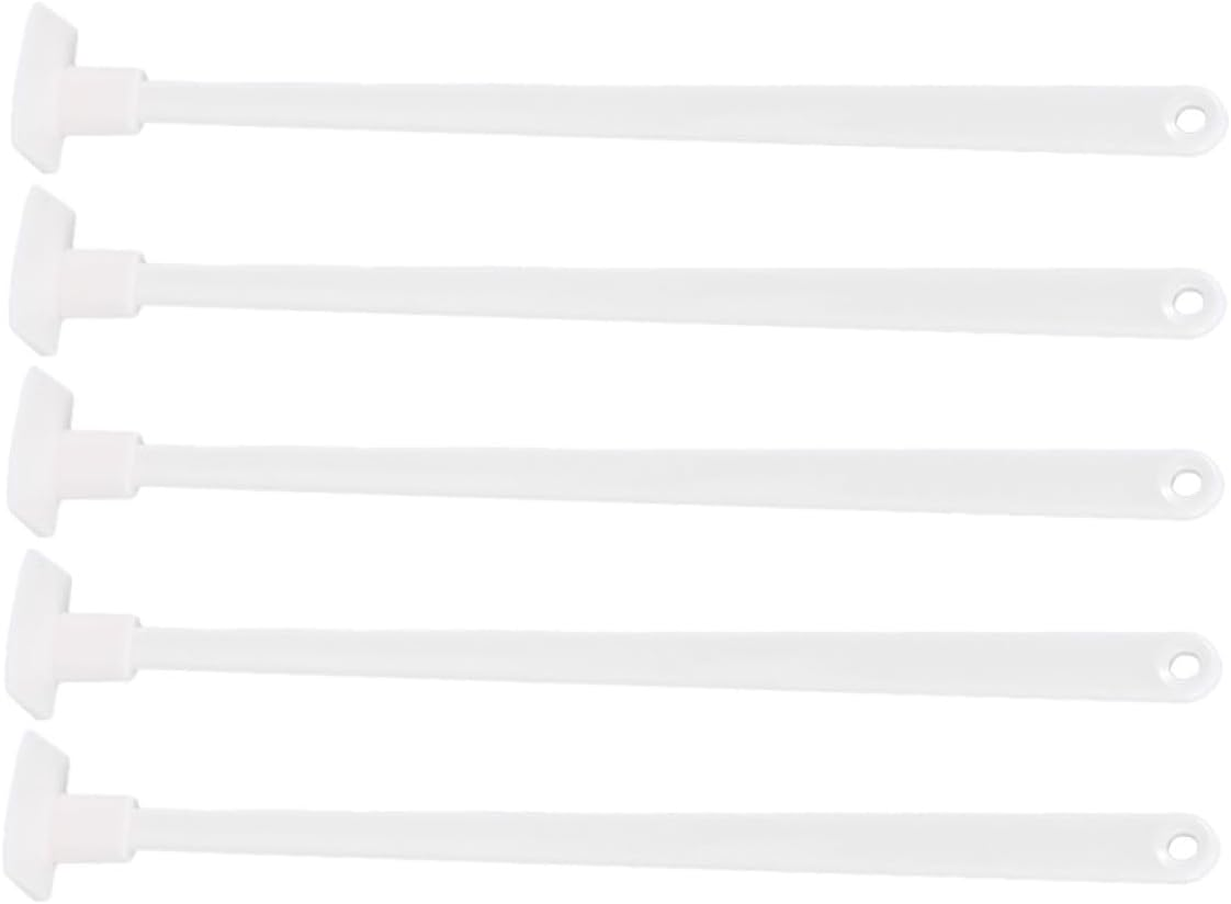 Ciieeo 5Pcs Long Handle Bottle Scraper Set, White Silicone Spatulas for Jam, Ketchup, Sauce, Kitchen Utensils for Narrow Bottles and Jars, Multipurpose Cooking Tools image number 5