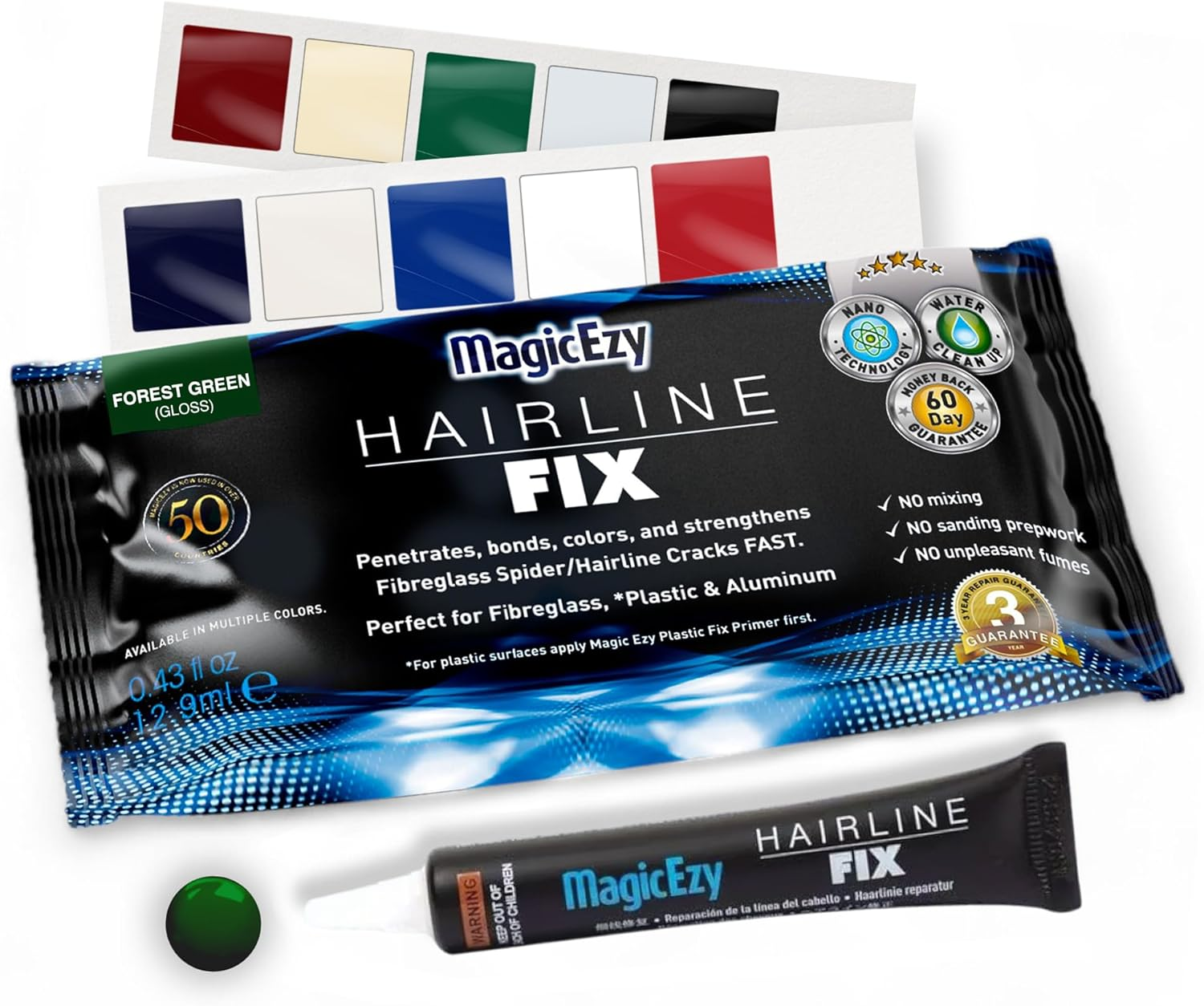 Magicezy Hairline Fix - (Oyster White) - Gelcoat Repair Kit - Fix Cracks and Scratches like a Pro - Fibreglass Boat Repair Kit - Boats, Jet Skis
