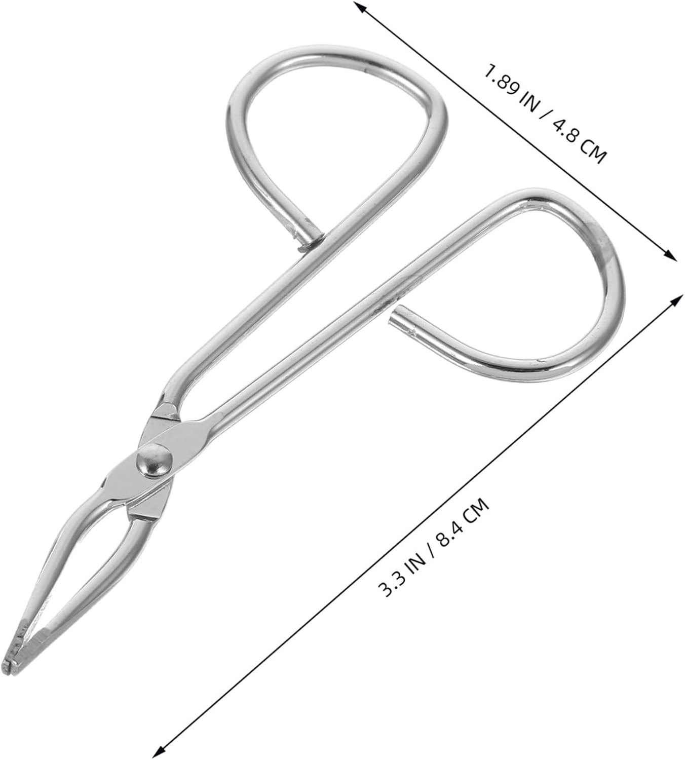 HOLIDYOYO 2Pcs Stainless Steel Slant Tip Tweezers and Scissor Tweezers Set for Facial Hair Grooming and Eyebrow Shaping, Portable Precision Beauty Tools for Men and Women image number 5