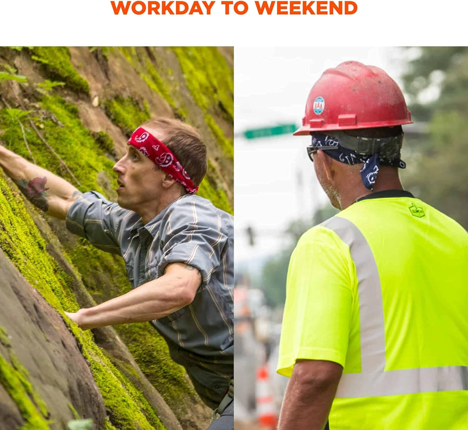 Ergodyne Chill-Its 6700CT Evaporative Cooling Bandana - Tie Closure, Navy Western image number 5