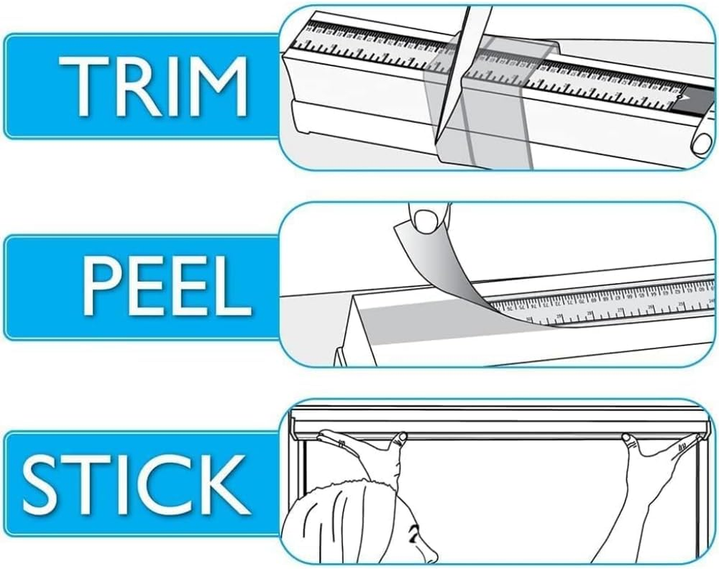 Easy Lift Trim-At-Home Cordless Cellular Blackout Fabric Shade White, 30 in X 64 In, (Fits Windows 19"- 30")