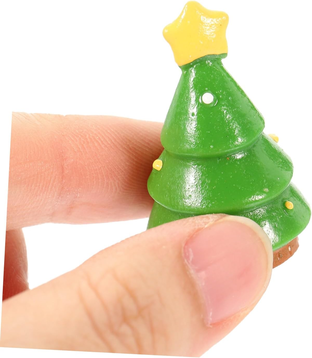 WOONEKY Desktop Christmas Tree Decorations Set 12Pcs Santa Claus Snowman Mini Xmas Tree Ornaments Festive Home Decor