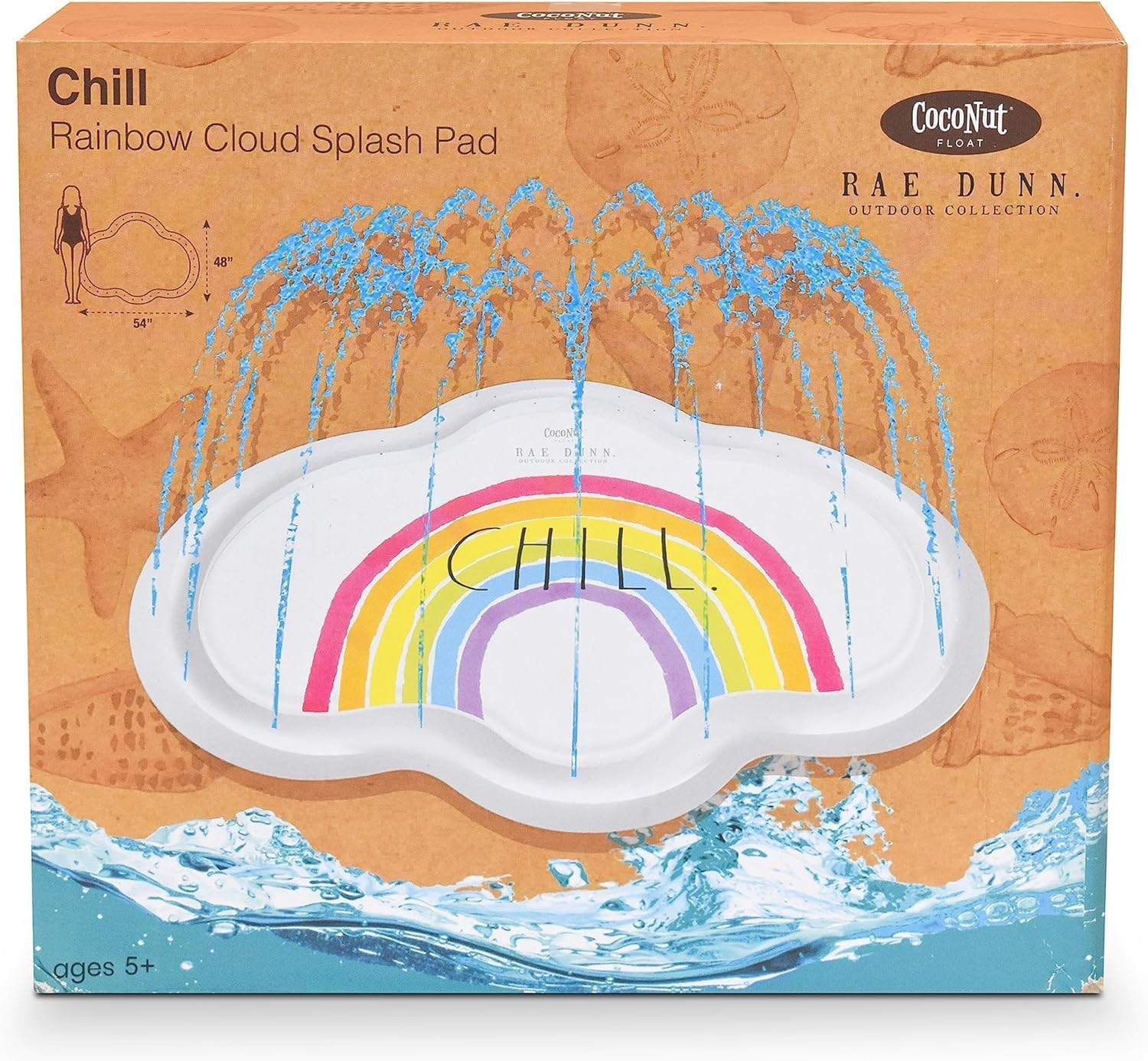 Rae-Dunn Rainbow Cloud Splash Pad - Chill 38014B image number 3