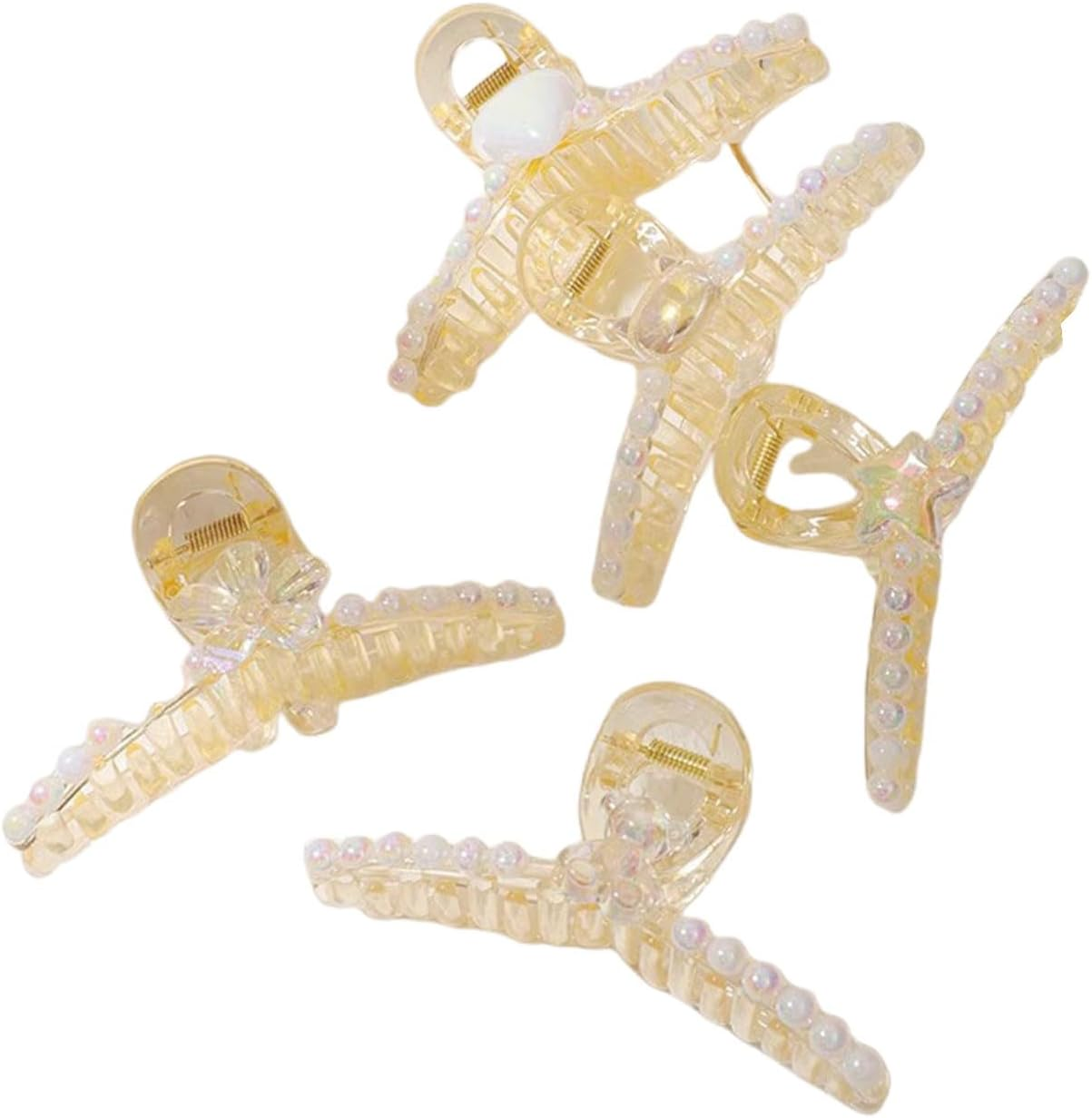 Traziewell Hair Clips Large Pack of 4 Hair Clips Claw Clips Women for Thick Hair Non-Slip Hair Clip Ponytail Holder Vintage Hair Accessories Women Girls 1220