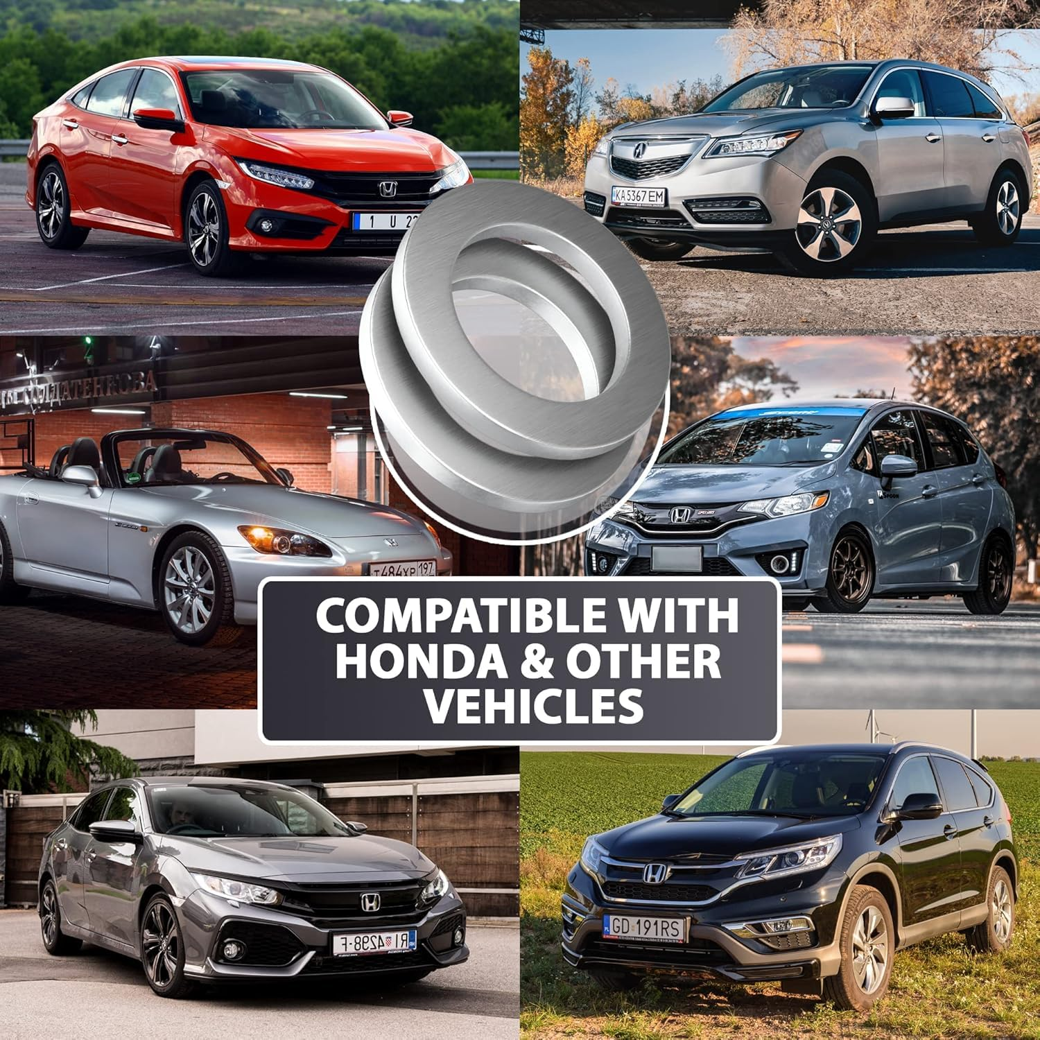 (12Pcs) 6Pcs Transmission Fluid&6Pcs Rear Differential Oil Drain Plug Washer Gasket Seal -20Mm+18Mm,Oem PN Part# 94109-2000&90471-Px4-000,Replacement for Hon-Da Acu-Ra Civ-Ic Acc-Ord Odys-Sey Fi-T image number 5