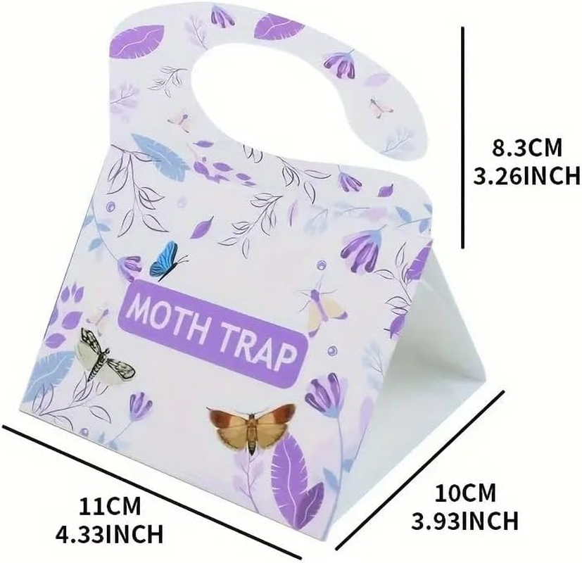 Pantry Moth Traps 6-Pack Indoor Moth Traps-Glue Traps with Pheromones for Pantry Moths- Adhesive Tool for Wool Closet Carpet Food and Cupboard image number 3