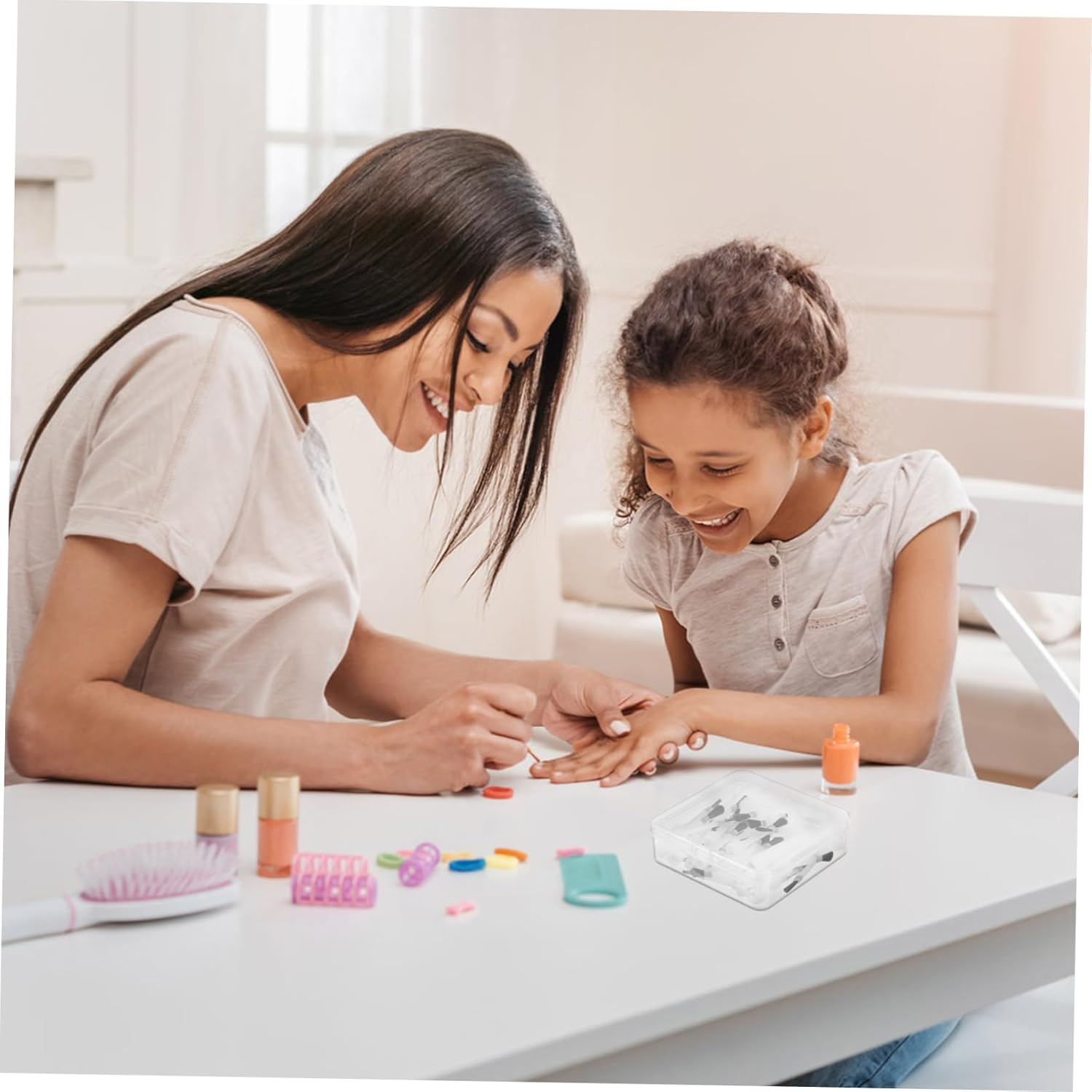 Baluue Nail Art Brush Set 50Pcs Disposable Nail Polish Brush Replacement for Liquid/Acrylic/Gel Ergonomic Handle for Diy Enthusiasts Professionals