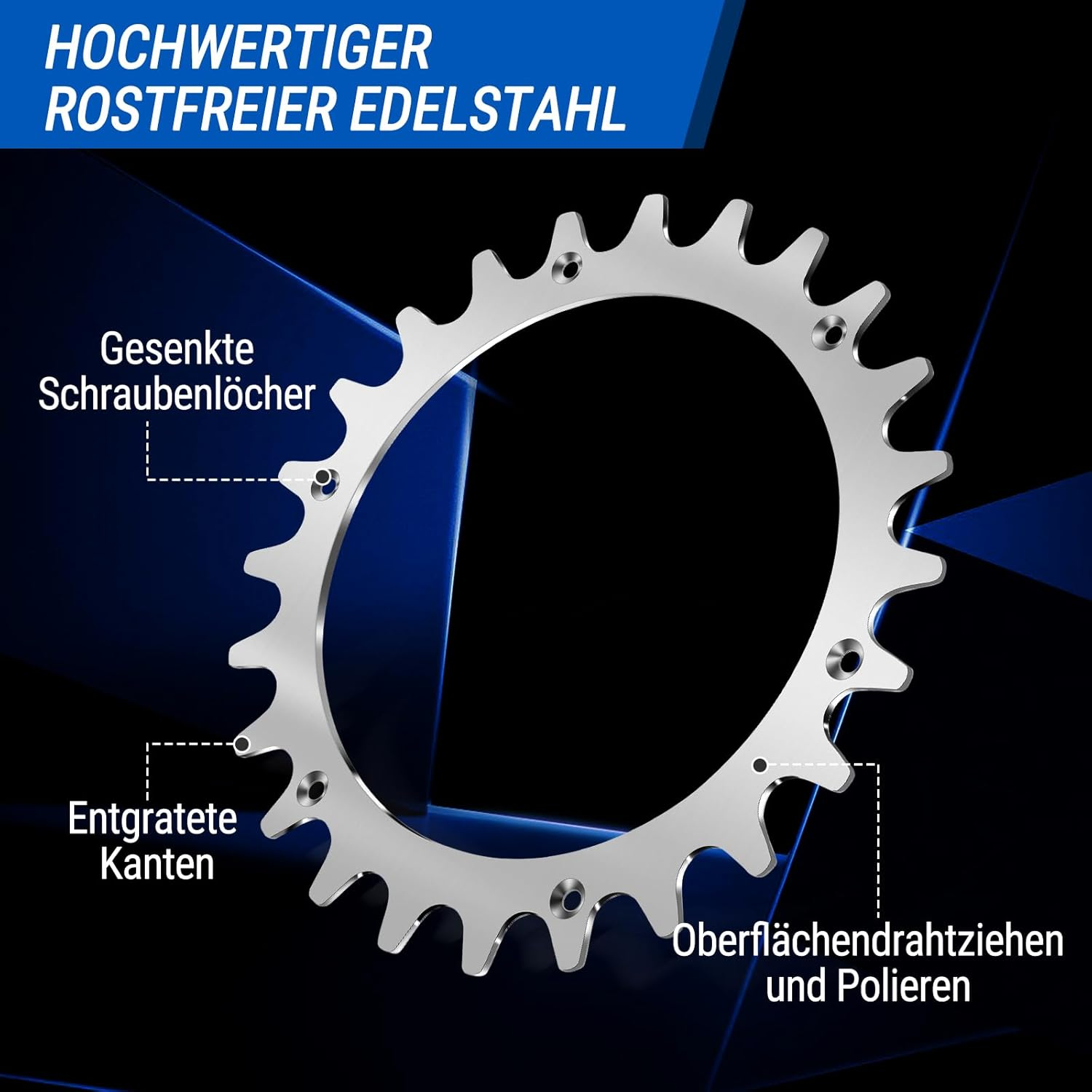 Stainless Steel Spikes for Worx Landroid Model S/M Lawnmower, Traction Improvement for Robotic Lawnmowers, Countersunk Screw Holes, Polished Deburring with 12 X Stainless Steel Screws image number 6
