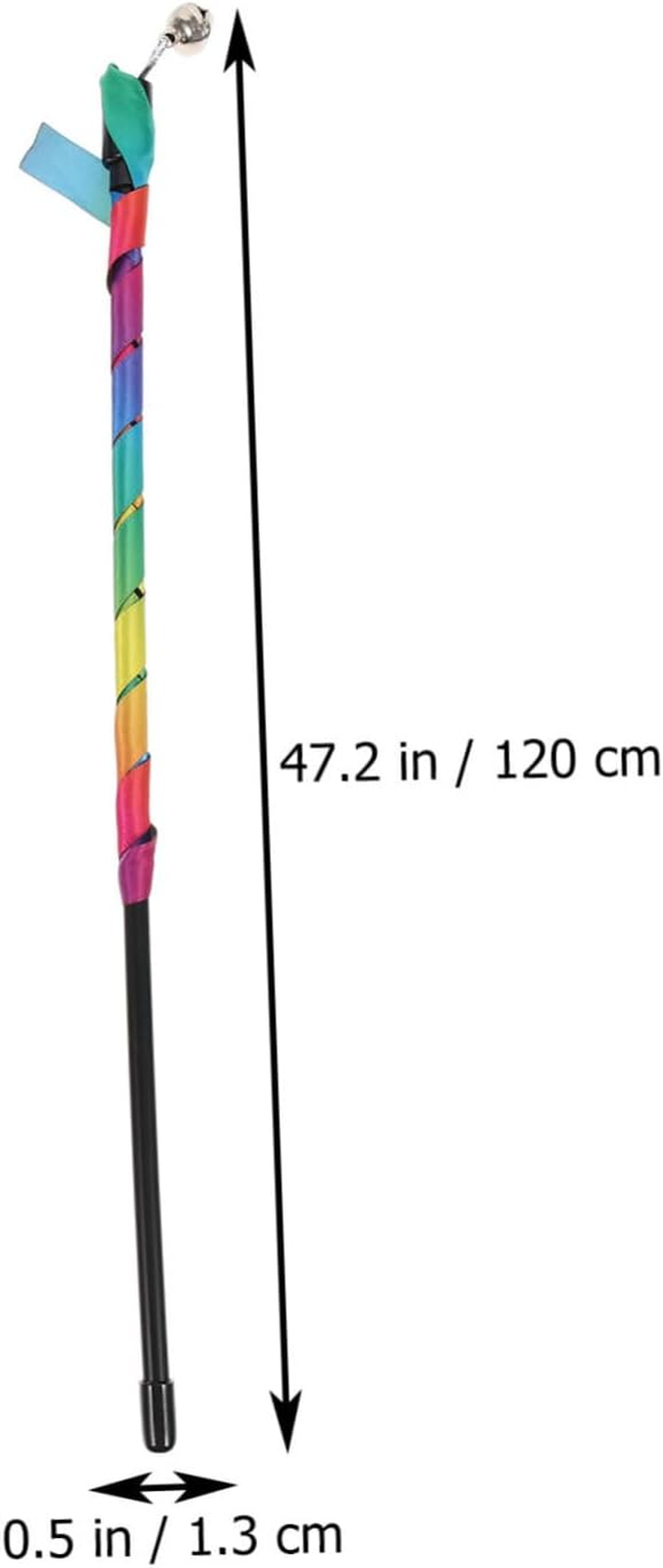 BESPORTBLE 2Pcs Interactive Cat Rainbow Toys Bells Kitten Playthings for Indoor Cats for Fun and Exercise