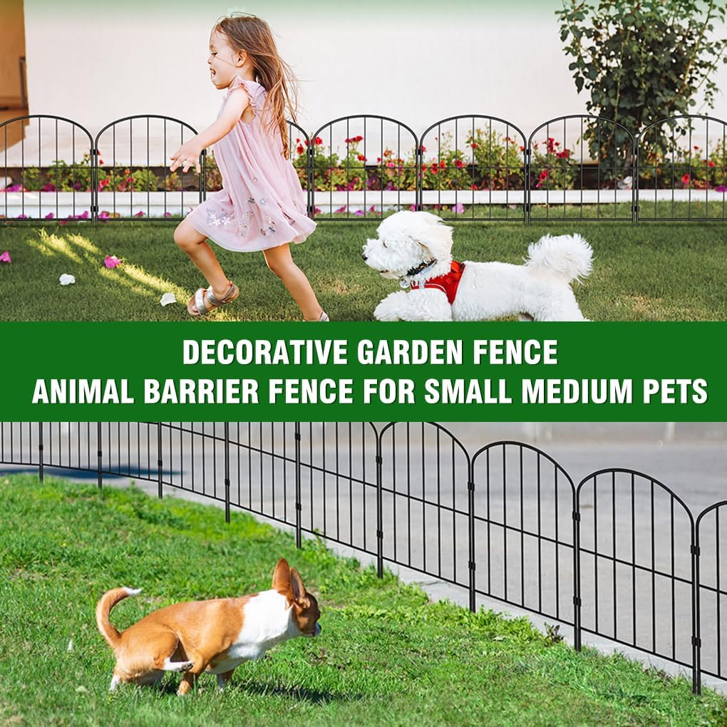 Springup Decorative Garden Fence No Dig Fence 61(H) X33 Cm(L) Animal Barrier Fence 10 Pack Fencing for Outdoor Patio Backyard image number 3
