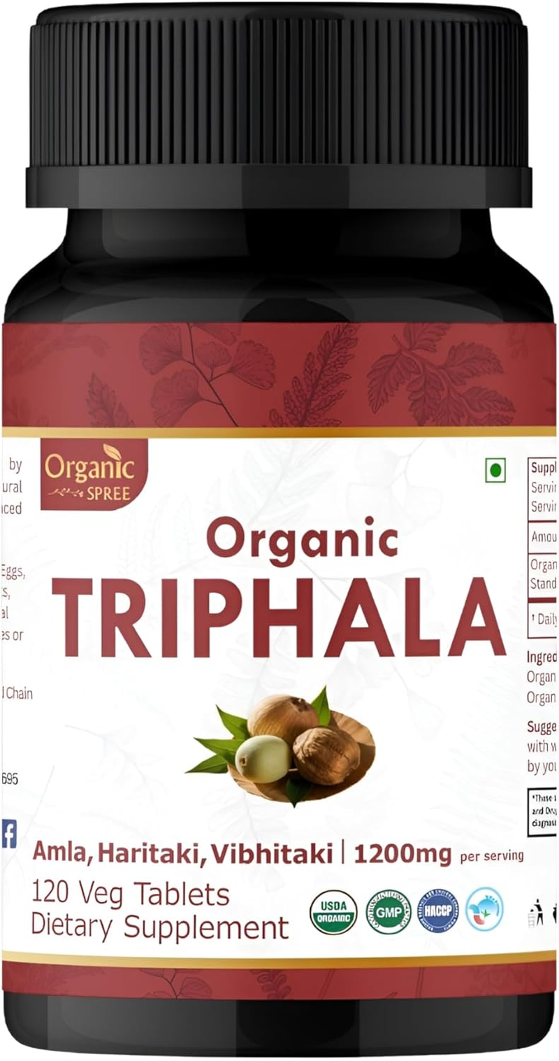 Triphala 120 Tablets | Amla, Haritaki & Bibhitaki | 1200Mg per Serving | Organic and Natural | USDA Certified 120Tab (1) image number 5