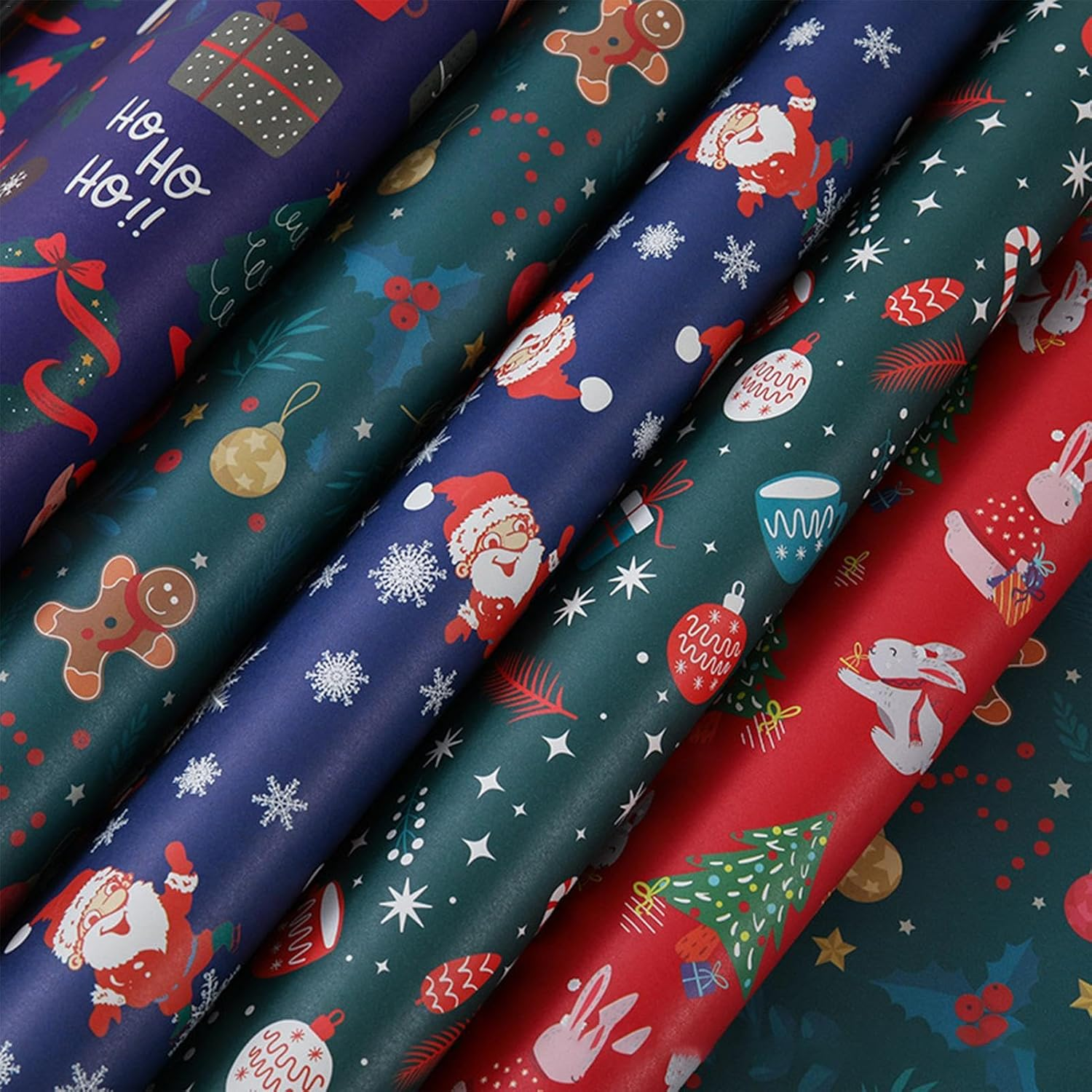 Christmas Wrapping Paper Kids,Snowflake Wrap Paper - Christmas Wrapping Paper Christmas Tree Pattern Wrap Paper for Boys Girls Kids image number 3
