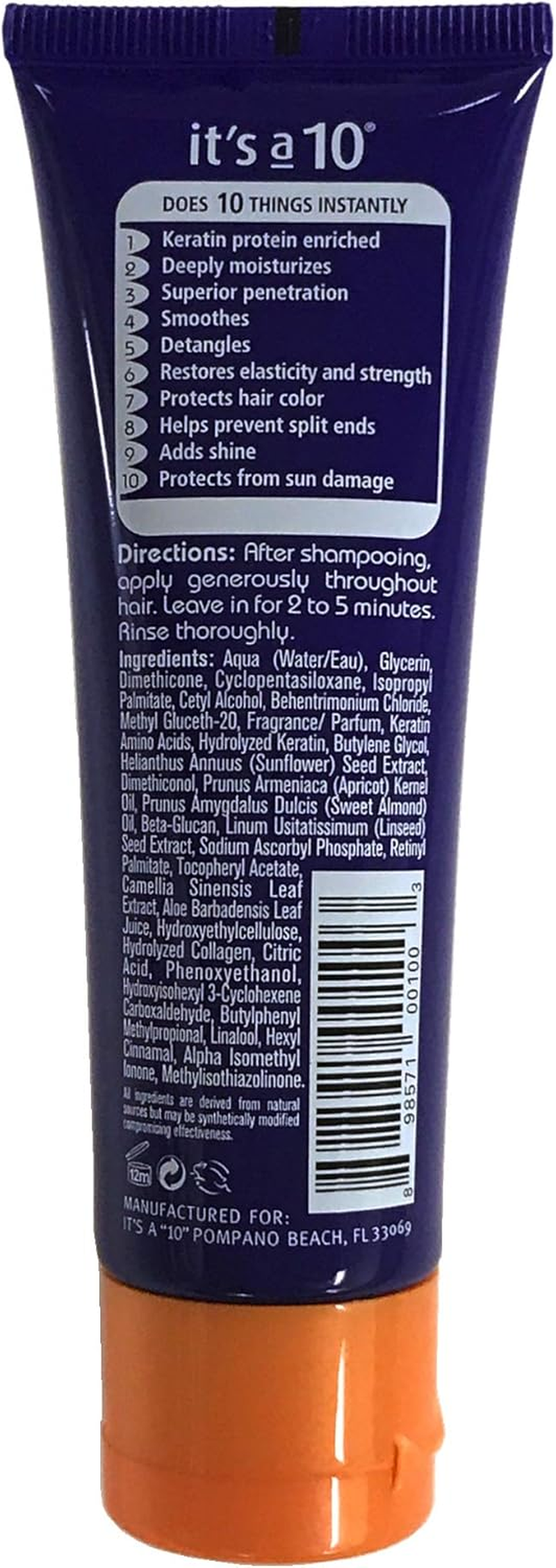 It'S a 10 Miracle Deep Conditioner plus KERATIN 2 Oz