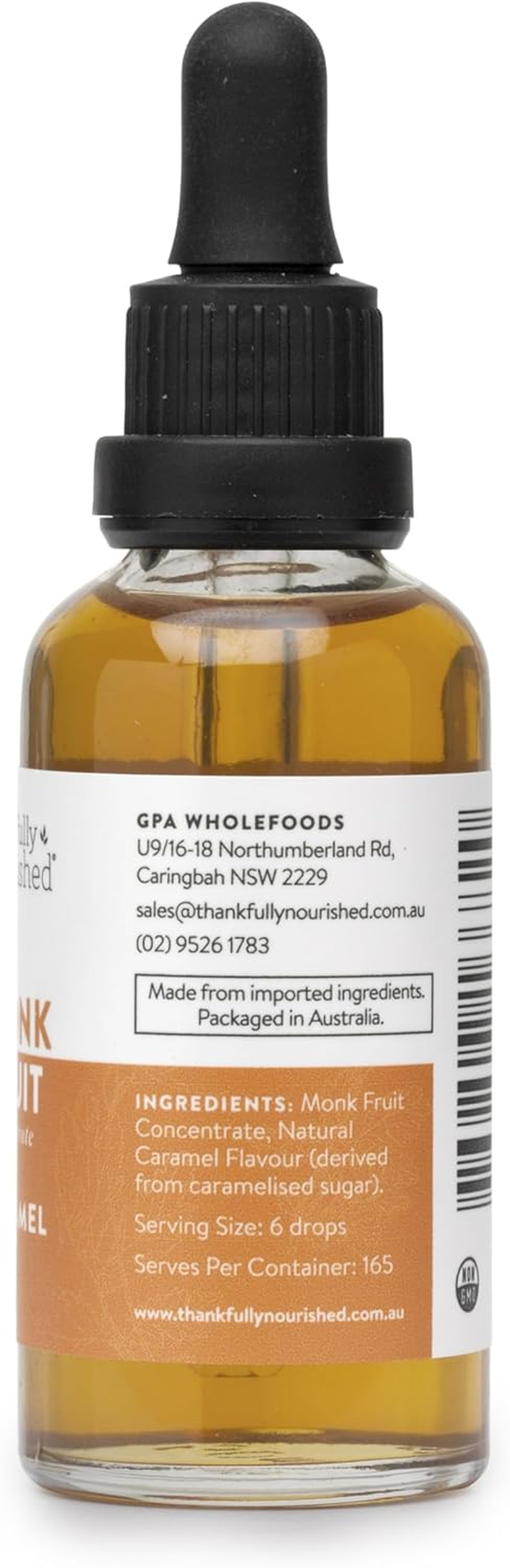 Thankfully Nourished Monk Fruit - Caramel 50Ml image number 1