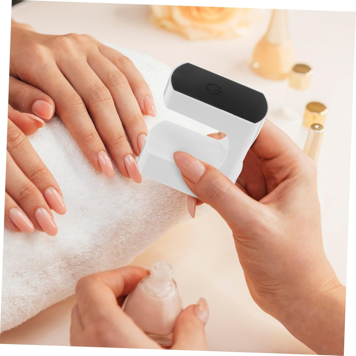 ARTSEWPLY 2Pcs Rechargeable Mini UV Nail Lamp Portable LED Gel Polish Curing Light for Home Travel Manicure Compact Nail Dryer with Efficient Low Energy Consumption image number 1