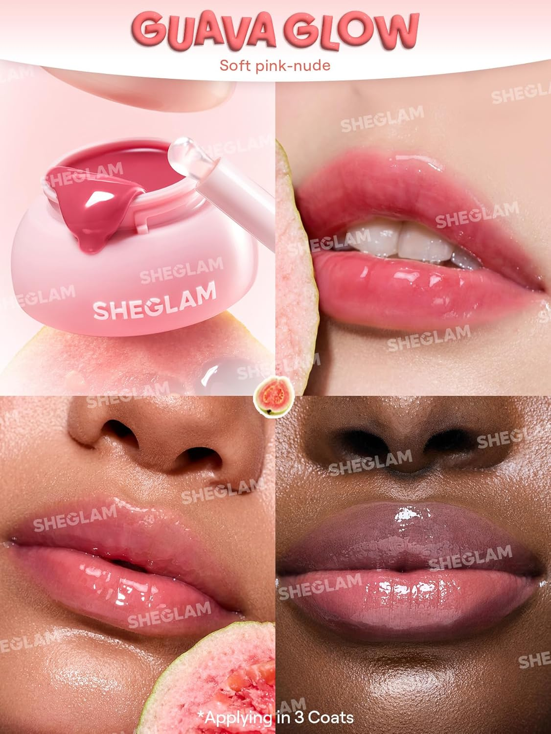 SHEGLAM Hydra Jelly Pocket Lip Jam-Guava Glow
