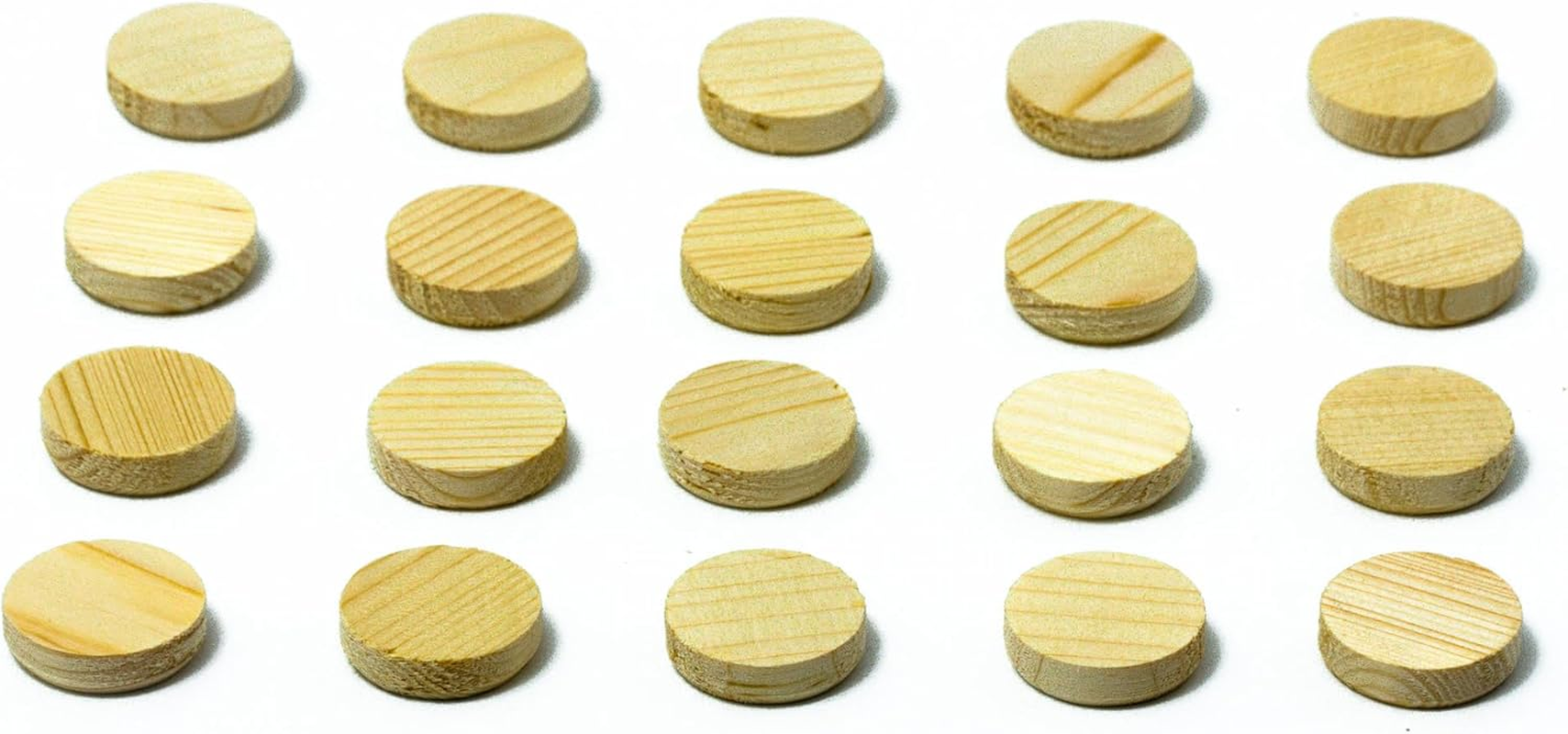 Tolux Wooden Plugs 25 Mm, Wood Screw Cover, Wooden Caps for Sealing Knot, Drill Holes and Wood Defects. Size 25 X 9 Mm, 25 Pcs image number 2