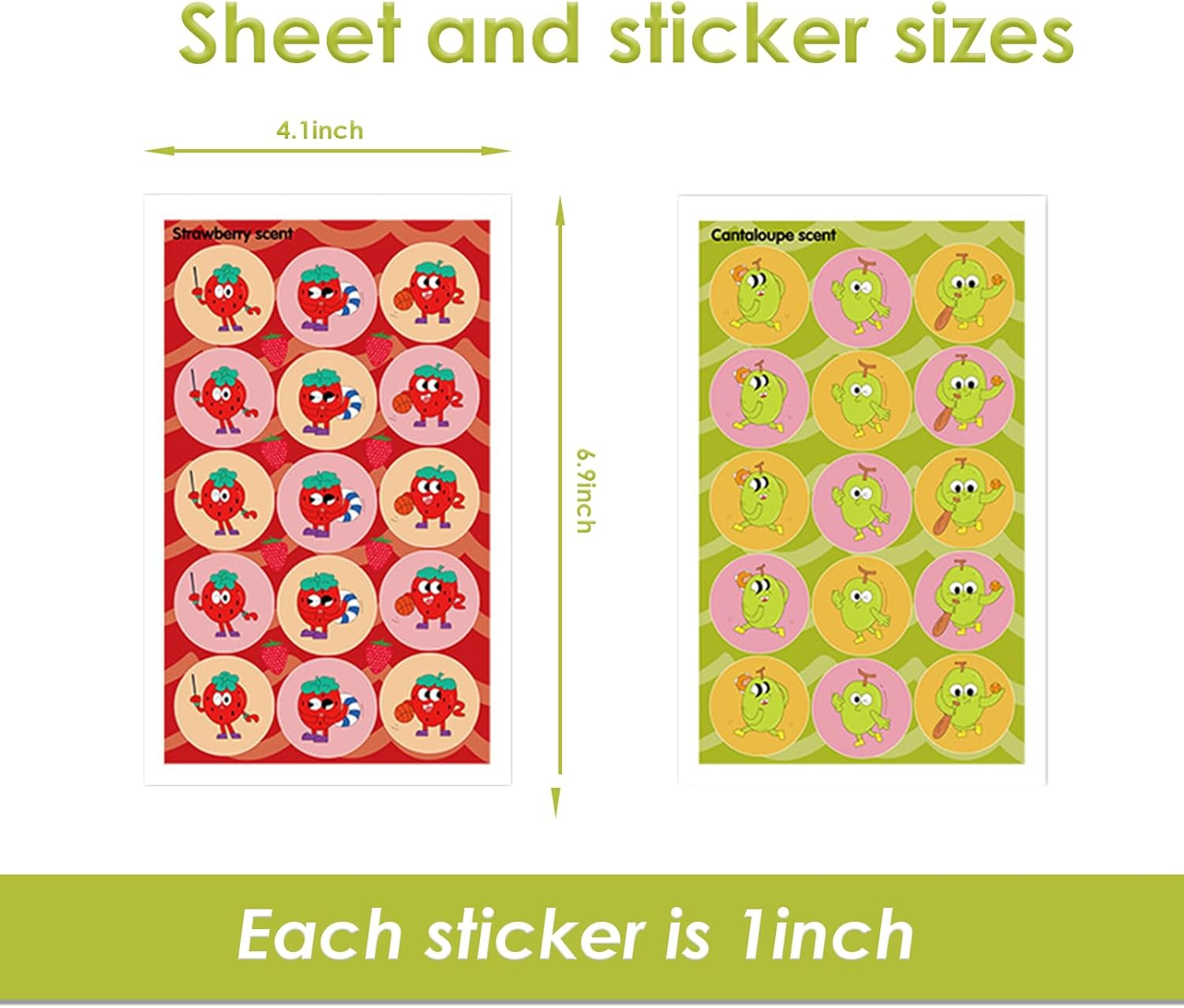 Weidllys Scratch and Sniff Stickers, 540 Pieces Fruits and Plants Smelly Stickers, 9 Different Scents, 36 Sheets, Reward Motivate Stickers for Kids, Teachers, Parents,Party Favor, Gifts image number 4