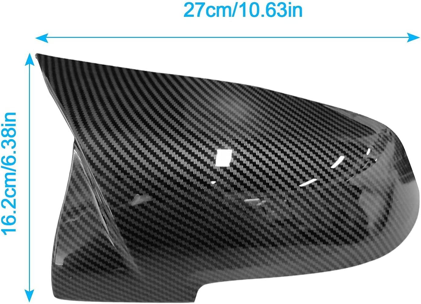 Door Rearview Mirror Cover Cap Replacement for BMW F20 F22 F23 F30 F31 F32 F33 F36 F87 M2 X1 E84 (Carbon Fiber) image number 1
