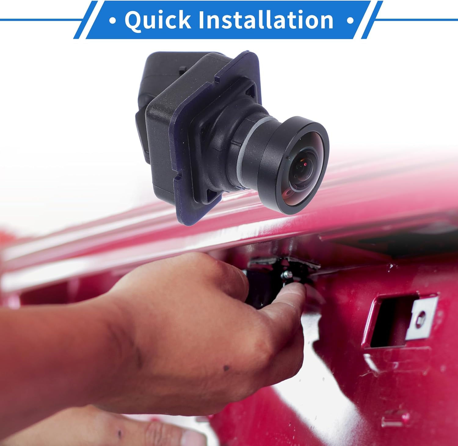 X AUTOHAUX 1 Pcs Rear View Camera for Ford Focus St/Sedan/Electric/Hatchback 2015-2018 License Plate Park Assist Camera Backup Reverse Camera image number 2