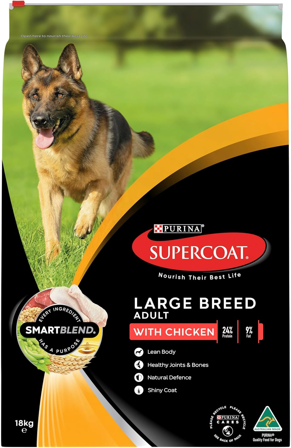 SUPERCOAT SMARTBLEND Adult Dry Dog Food Large Breed Chicken 18Kg image number 6