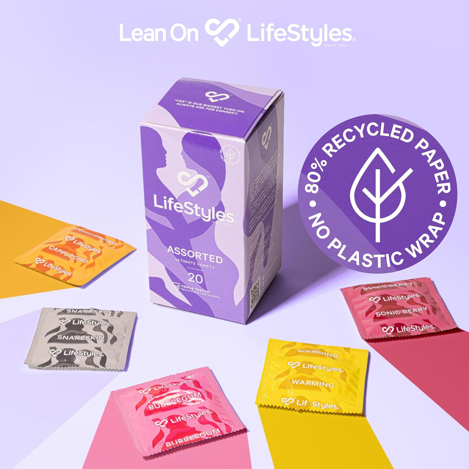 Lifestyles Assorted Condoms 20 Pack image number 1