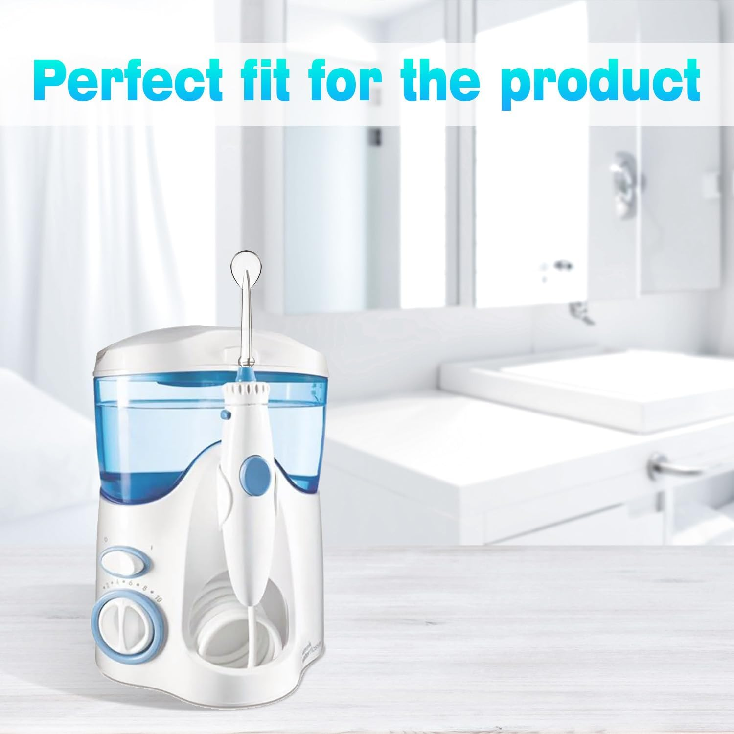 Tongue Cleaner Tip for Waterpik Water Flosser, Tongue Scraper Attachment Replacement for Waterpik Water Flosser, 3PCS image number 1