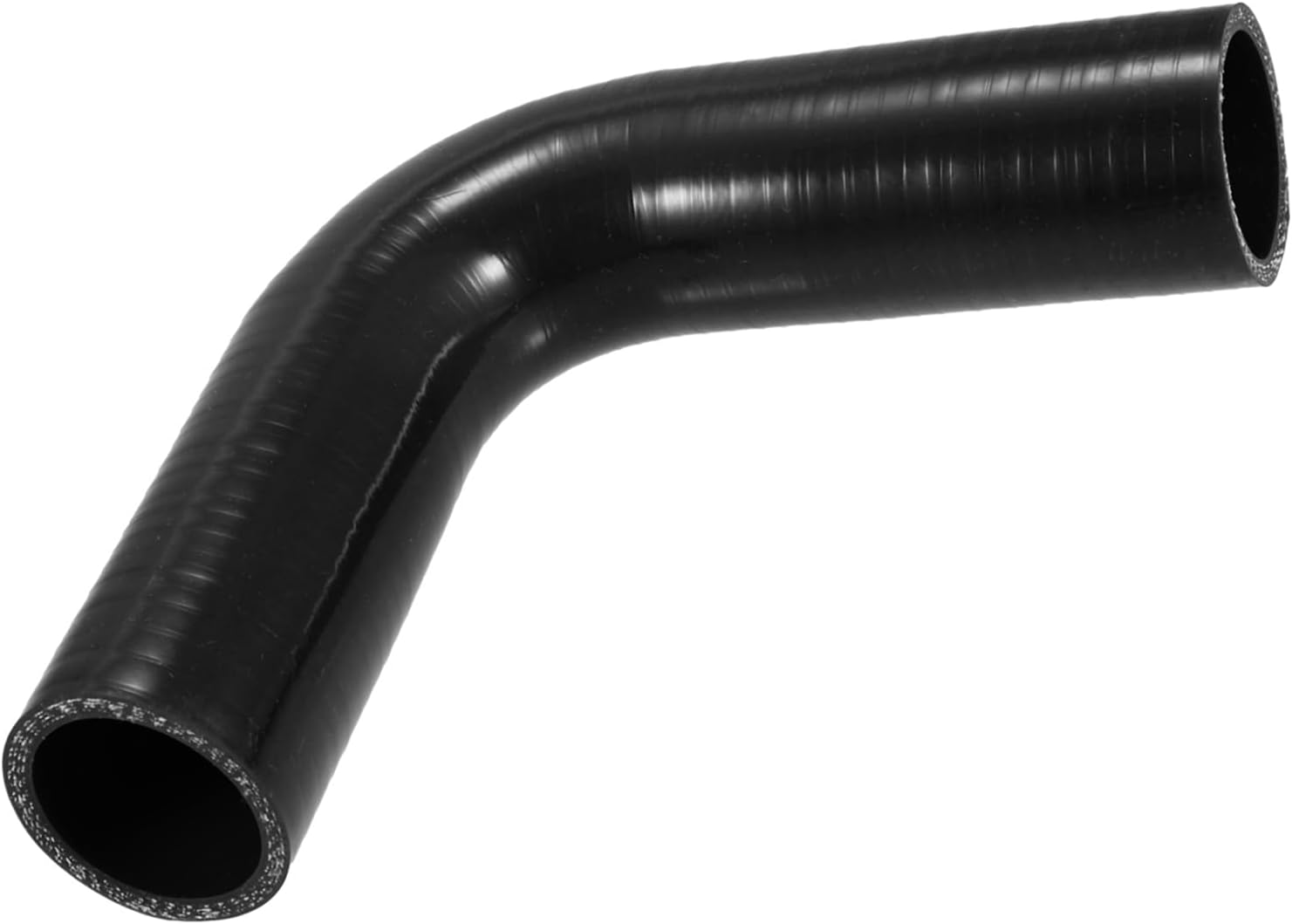 40Mm 1.57" ID 90 Degree Elbow Silicone Reducer Hose Pipe Bend Turbo Water Intercooler Black image number 1