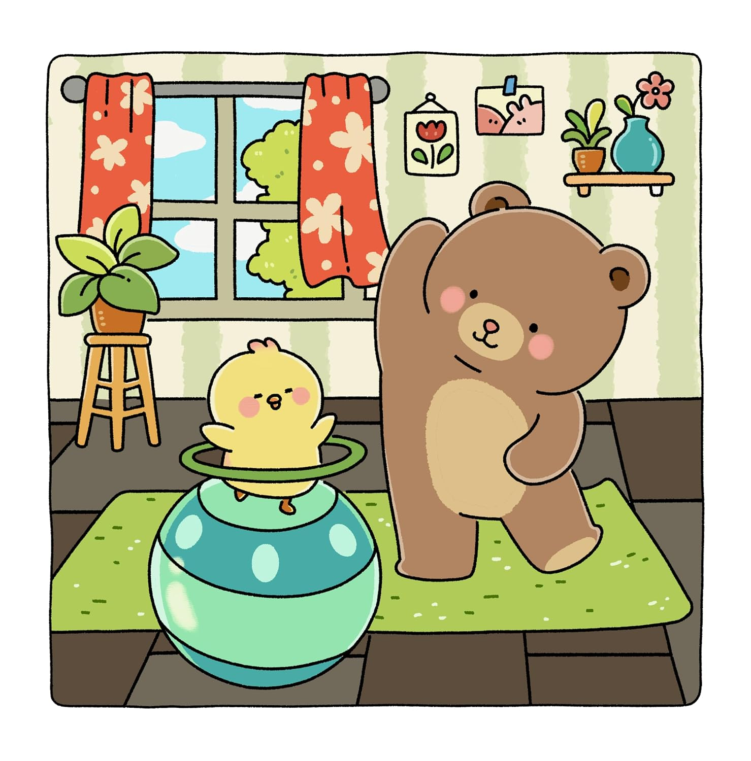 Gummy & Pecky: Super Cute Coloring Book for Adults and Teens about Besties and Their Heartwarming Adventures image number 4