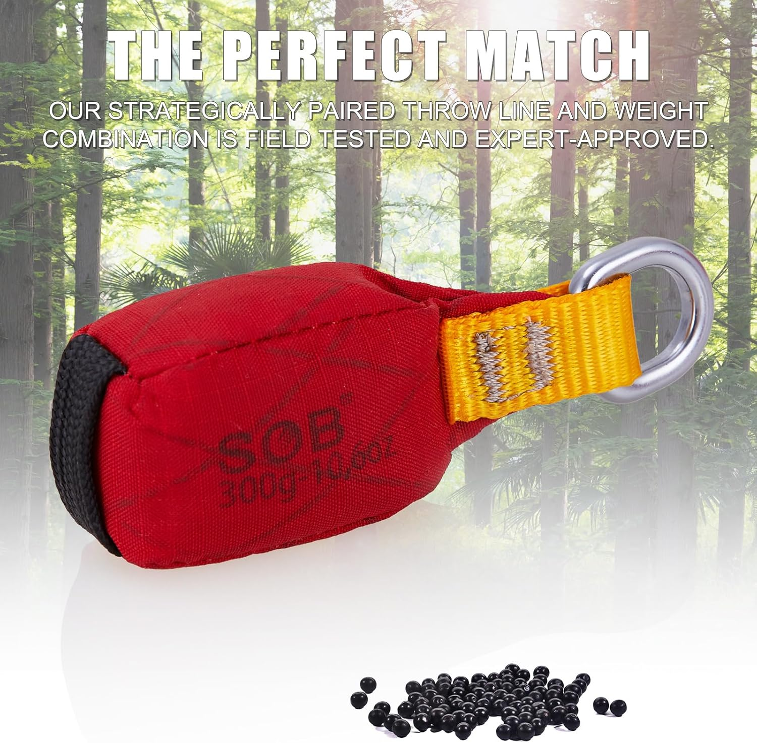 SOB Outdoor Throwing Bag for Arborists and Climbing - Pack of 2 with D-Ring, Multipurpose Bag for Rocks and Trees (Climbing Sandbag) image number 4