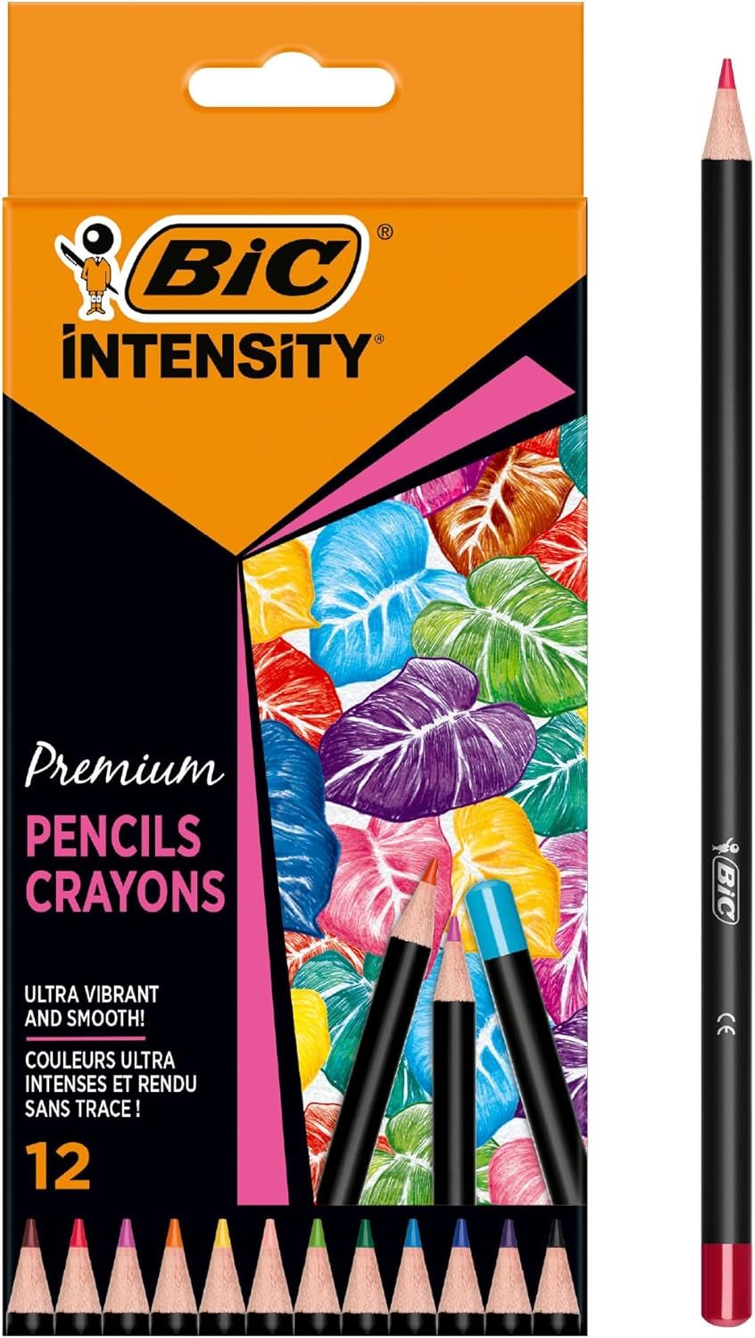 BIC Intensity Premium Colouring Pencil - Pack of 12 Fashion Assorted Wood Colour Pencils image number 5