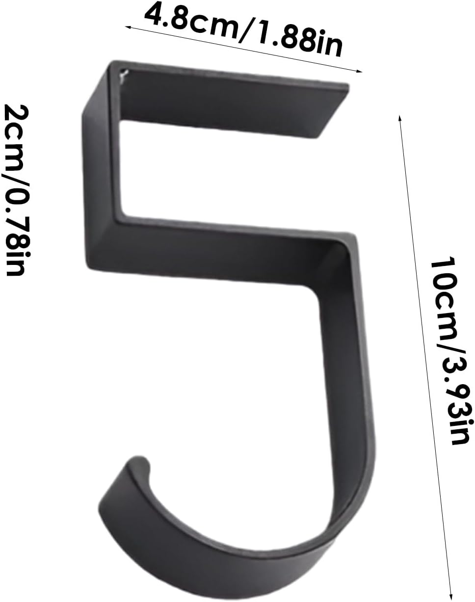 Headphone Desk Hanger | Practical Desk Bag Hanger,Multifunctional Movable Table Rack, Heavy Duty Organizer, Metal Storage Tool Space Saving for Clothes Coats image number 2