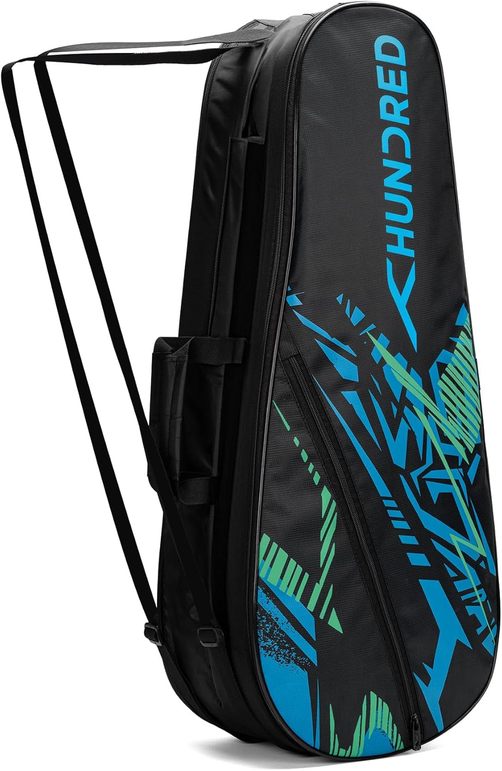 HUNDRED Metro Pack Badminton Kit-Bag (Navy, Large) | Unisex | Material: Polyester | 3 Spacious Compartments | Double Zipper Closure
