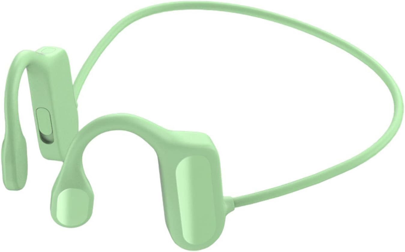 Bone Conduction Headphones Double Ears Headset for Driving Indoor Fitness Green