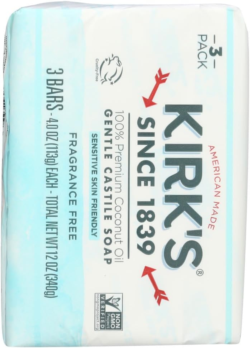 Kirks Natural Products Kirks Soap Bar 3Pk Frag Free image number 2