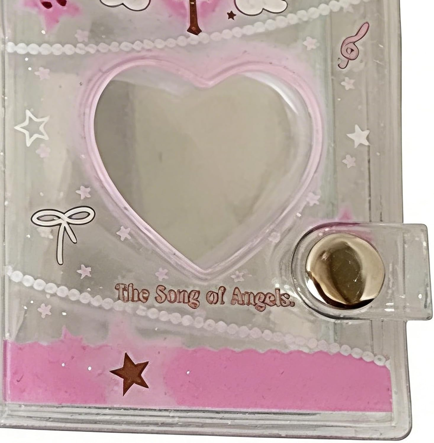 Photo Keychain Holder | Small 12-Pockets Heart Bag Charm,2 Inch Pocket Photo Album Keychain - for Wedding Graduation Valentine Day Travel School Backpack Wallet Handbag Kids Adults image number 4