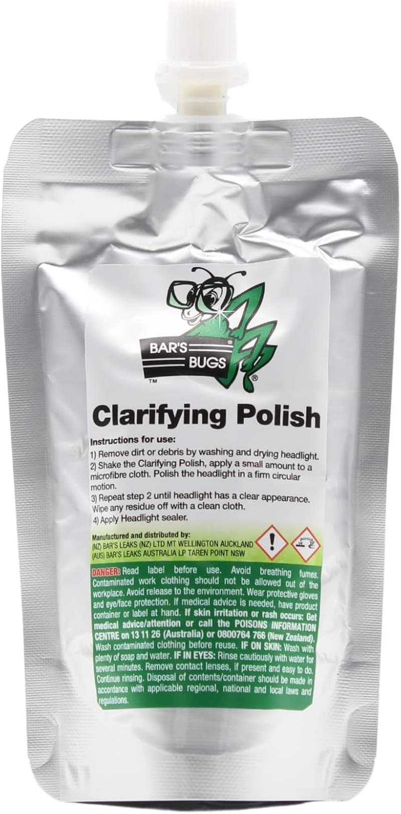 Bar'S Bugs Headlight Restorer Kit &ndash; 2-Step Restoration System with Clarifying Polish & UV Sealer | No Sanding Required image number 4