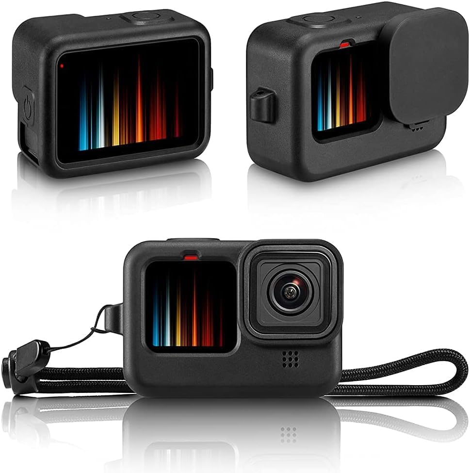 Waterproof Case Housing for Gopro Hero 13 12 11 10 9 Black Tempered Glass Screen Protector Silicone Sleeve Protective Case Accessories Kit Bundle for Gopro13 Gopro12 Gopro11 Gopro10 Gopro9 Go Pro -04E image number 4