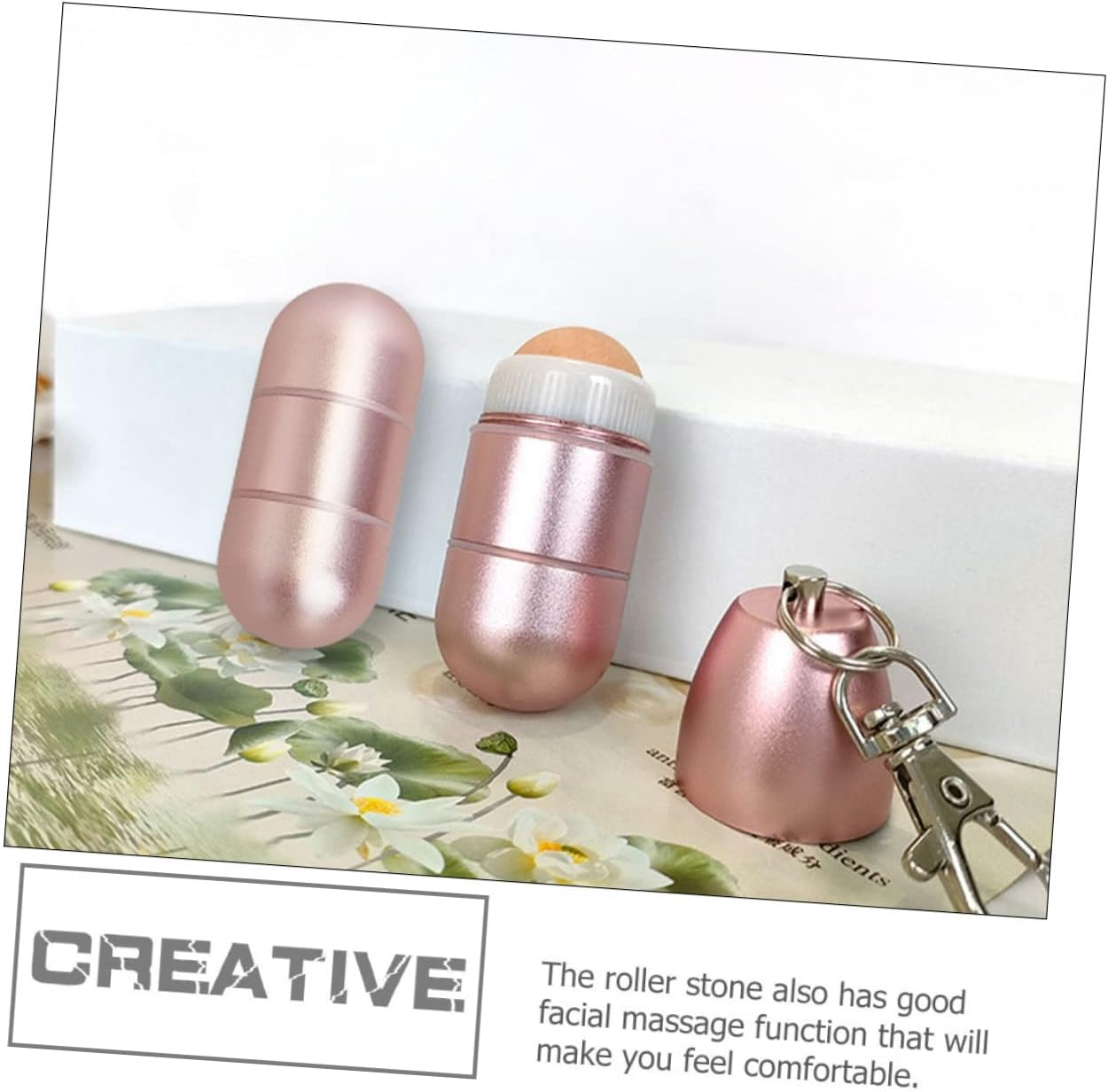 Beavorty Facial Skin Care Products Double-Head Volcanic Stone Oil Absorbing Stick Makeup Remover Oil-Orbing Rolling Volcanic Stone image number 1