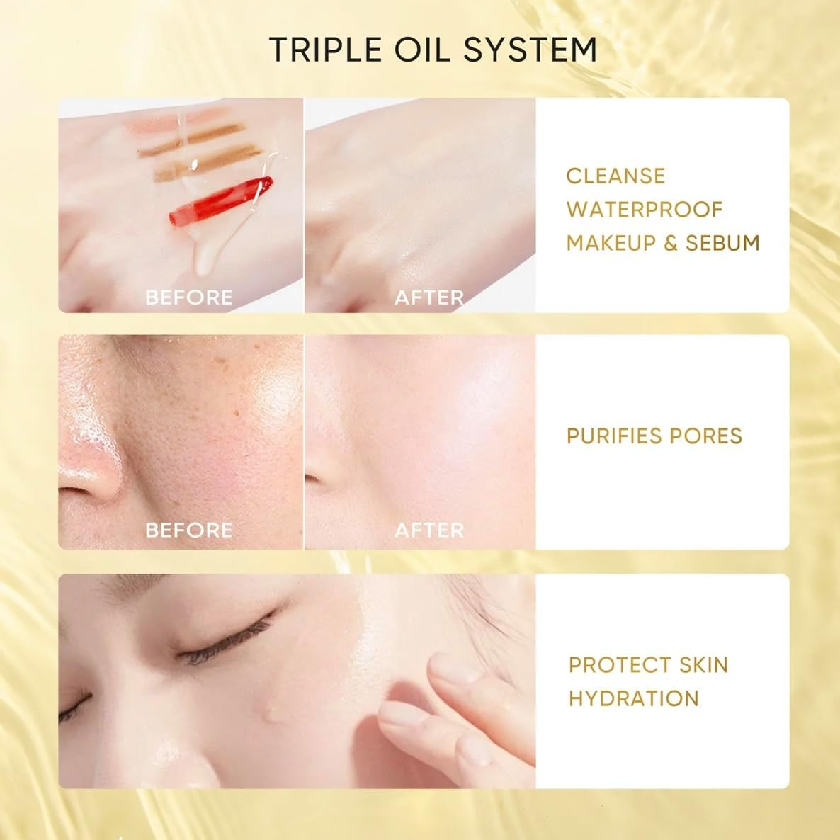 SKINTIFIC Centella Deep Cleansing Oil, Triple Oil System, 200Ml, Makeup and Pore Cleansing image number 5