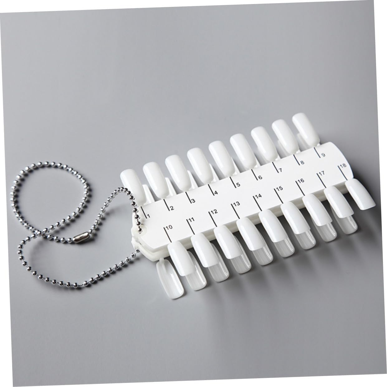 Garneck 2 Pcs Nail Polish Display Board Double Sided Color Nail Art Practice Plate with False Tips Each for Salon and Home Use