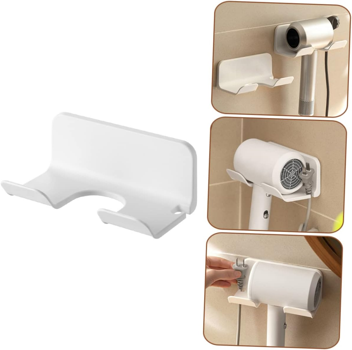 CANIGHT Toilet Dryer Holder Hotel Dryer Stand Hair Rack Hair Tool Organizer White image number 2